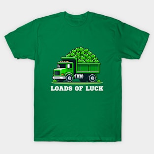 St Patricks Day Kids Shamrock Loads of Luck Truck Boys T-Shirt